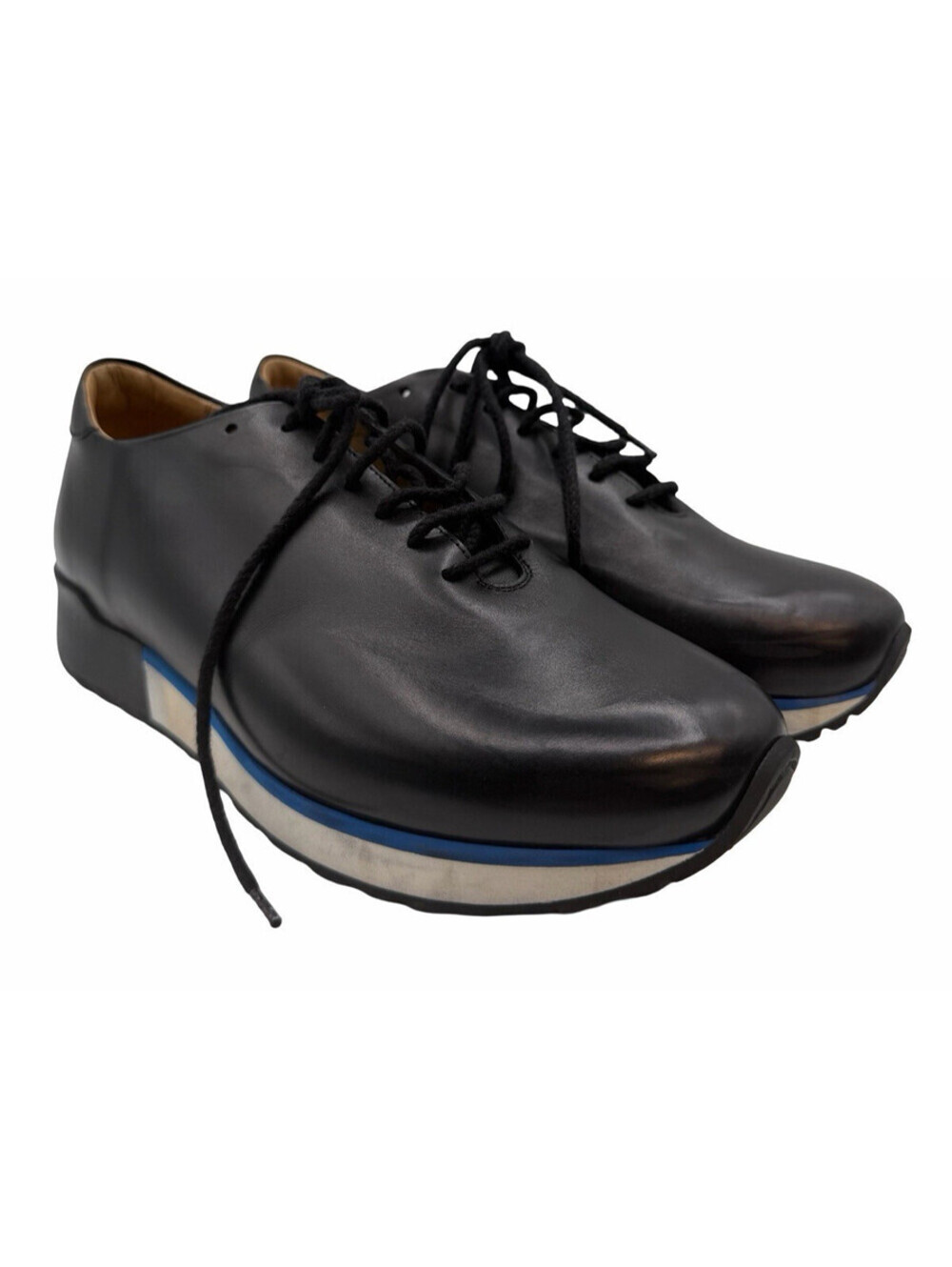 Sutor Mantellassi Smooth Leather Sneaker Dress Shoe Black Size UK 5.5 | US 6.5